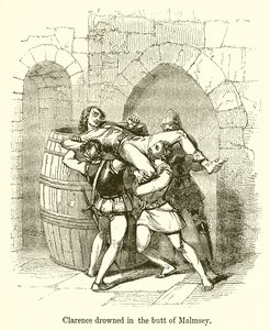 Clarence Annegato nella Botte di Malvasia