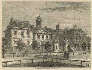 Clarendon House nel 1666 da English School