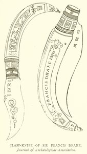 Coltello a Scatto di Sir Francis Drake da English School