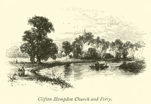Chiesa e traghetto di Clifton Hampden da English School