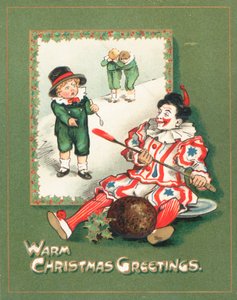Clown che ruba il Budino di Prugne, Cartolina di Natale da English School