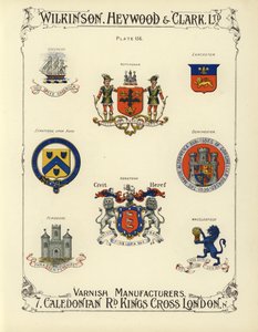 Stemma di città e paesi britannici da English School