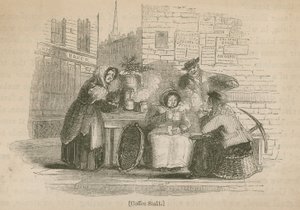 Bancarella del caffè in una strada di Londra da English School
