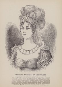 Coiffure Duchessa di Angouleme (incisione)