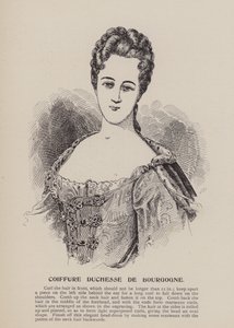Acconciatura della Duchessa di Borgogna (incisione)