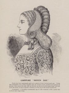 Acconciatura "medievale" (incisione)