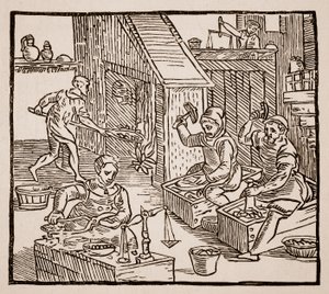 Coniatori al lavoro, 1577