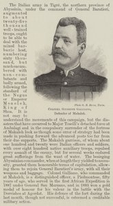 Colonnello Giuseppe Galliano, difensore di Makaleh (incisione)