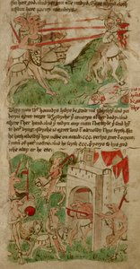 Disegni colorati che raffigurano le persone con testa di cane (