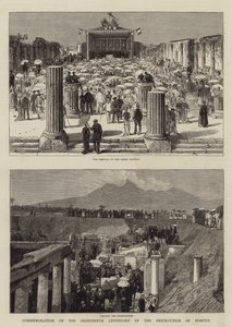 Commemorazione del diciottesimo centenario della distruzione di Pompei da English School