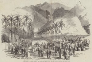 Inizio dei lavori della ferrovia di Petropolis da parte dell