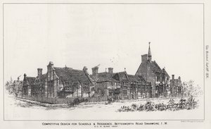 Progetto competitivo per scuole e residenza, Bettesworth Road, Swanwore, Isola di Wight da English School