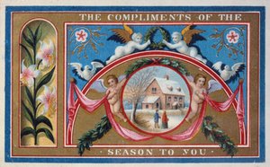 "Complimenti della stagione", carta vittoriana