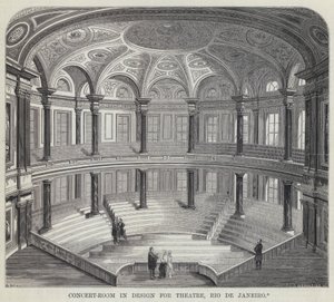 Sala da Concerto nel Progetto per il Teatro, Rio de Janeiro da English School