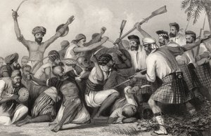 Conflitto con i Ghazees prima di Bareilly il 6 maggio 1858, da 