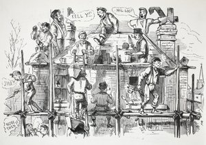 Operai edili, illustrazione da Punch da English School