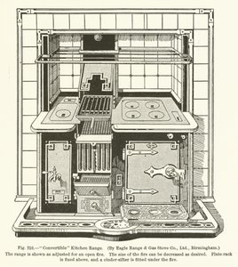 Cucina convertibile, di Eagle Range and Gas Stove Company, Birmingham