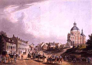 Trasporto del cannone francese dal campo di battaglia il 24 luglio 1815, a Waterloo, pubblicato da R. Bowyer