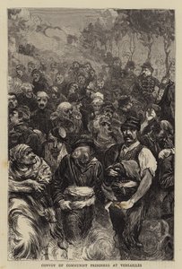 Convoglio di prigionieri comunisti a Versailles (incisione) da English School