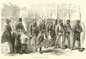 Convoglio di disertori a Parigi da English School