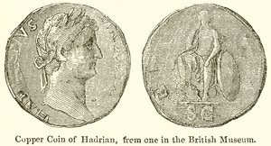 Moneta di rame di Adriano, da una nel British Museum