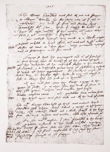 Copia di un promemoria autografo di John Hawkins riguardo ai suoi rapporti con la Spagna, 1576 da English School