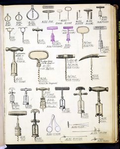 Cavatappi, da un catalogo commerciale di beni domestici e accessori, c.1890-1910