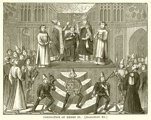 Incoronazione di Enrico IV (Harleian Ms) da English School