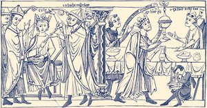 Incoronazione di Enrico il giovane re, da "Breve storia del popolo inglese".
