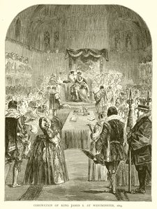 Incoronazione di Re Giacomo I a Westminster, 1603 da English School