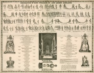 Incoronazione del Re Guglielmo IV e della Regina Adelaide da English School