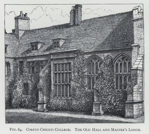 Corpus Christi College, la Vecchia Sala e la Loggia del Maestro da English School