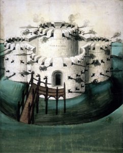 Cotton Augustus I i f.21, Progetto per i castelli di Walmer e Sundown ("Un castello per i Downes") da English School
