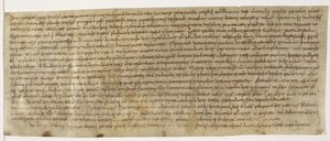 Cotton Augustus ii 18, lettera di Wealdhere (c.704) da English School