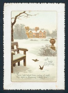 Casa di campagna nella neve da English School