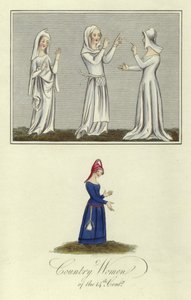 Donne di campagna del XIV secolo da English School