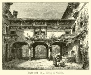 Cortile di una casa a Verona da English School