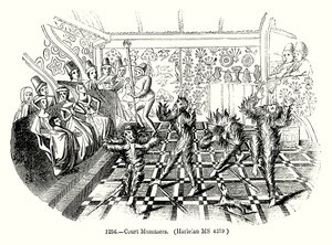 Mummers di corte (incisione) da English School