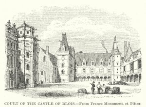 Corte del castello di Blois (incisione)