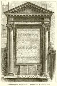 Monumento dei Covenanters, cimitero di Greyfriars da English School