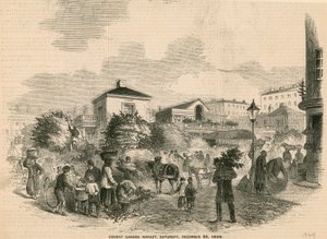 Covent Garden Market, 22 dicembre 1849 da English School