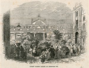 Covent Garden Market, Londra, alla vigilia di Natale da English School