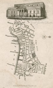 Covent Garden Theatre, Londra, e mappa dell