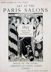 Copertina di Art at the Paris Salons, numero extra di The Studio magazine, 1897