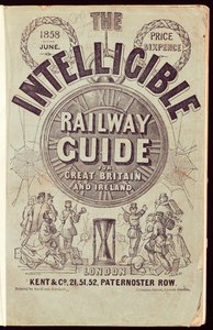 Copertina di "The Intelligible Railway Guide", giugno 1858 (stampa)