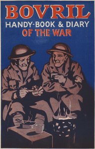 Copertina del Bovril Handy book e diario della guerra da English School