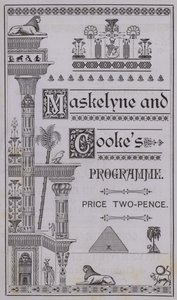 Copertina del programma per The Egyptian Hall