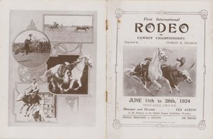 Copertina del programma per il primo rodeo internazionale da English School