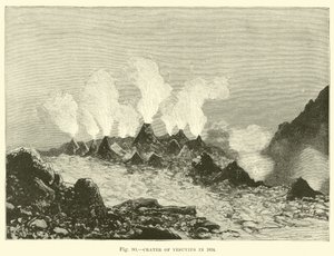 Cratere del Vesuvio nel 1834 da English School