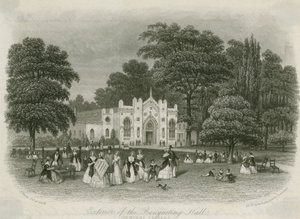 Cremorne Gardens, Londra: esterno della Sala dei Banchetti da English School
